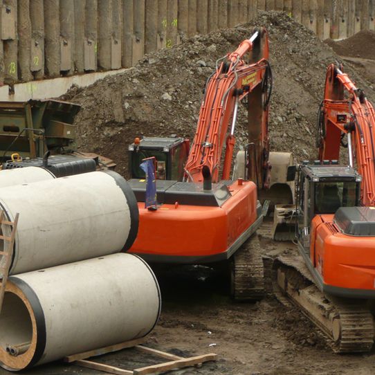 Kraftmessung an Baggern