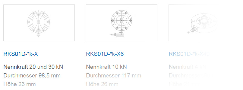 Mögliche Ringkraftsensoren Sonderbauformen Ringkraftsensoren