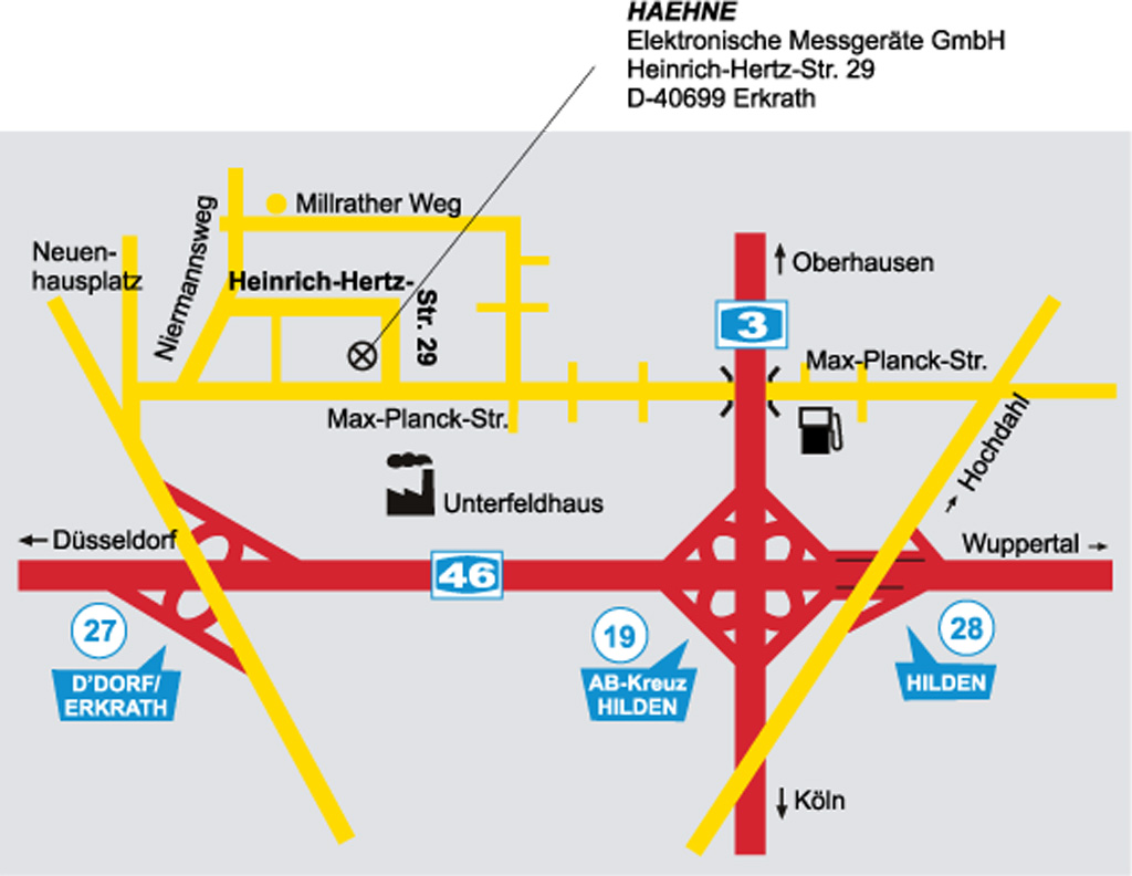 Anfahrt Fa. HAEHNE Lageplan zu Firma HAEHNE