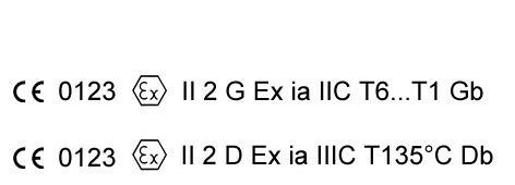 Ex-Schutz Sensor Kennzeichnung